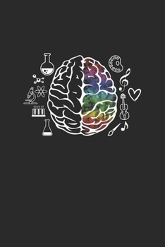 Brain Of Scientist: Blank Lined Notebook (6" x 9" - 120 pages) ~ Science Themed Notebook for Gift / Daily Activity Journals / Diary