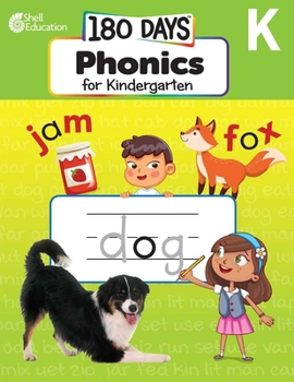 Paperback 180 Days(tm) Phonics for Kindergarten: Practice, Assess, Diagnose Book