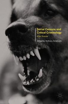 Hardcover Social Censure and Critical Criminology: After Sumner Book