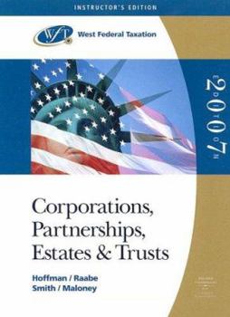 Hardcover Corporations, Partnerships, Estates & Trusts: West Federal Taxation [With CD-ROM] Book