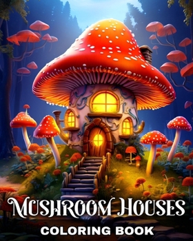 Paperback Mushroom Houses Coloring Book: Coloring Pages for Adults and Teens with Fantasy Mushroom Houses Book