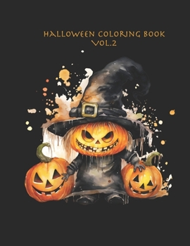 Paperback Halloween Coloring Book vol. 2 Book