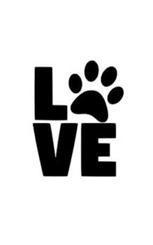 Paperback dog print Writing Drawing Journal: Love dog print Book