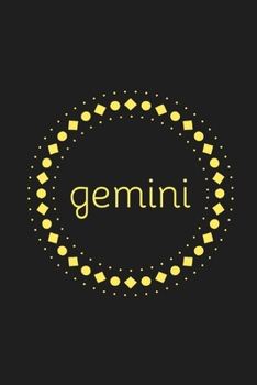 Paperback Gemini: novelty star sign notebook 6"x9" Book