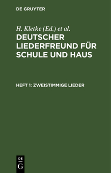 Hardcover Zweistimmige Lieder [German] Book