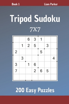 Paperback Tripod Sudoku - 200 Easy Puzzles 7x7 Book 1 Book