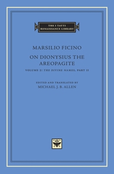 Hardcover On Dionysius the Areopagite Book