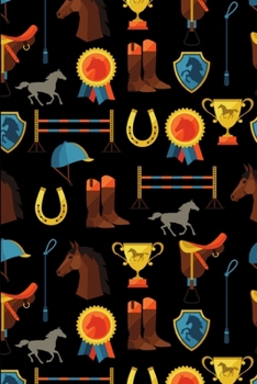 Horse Riding Champion: Lined Notebook Journal - For Horse Lovers Animal Enthusiasts - Novelty Themed Gifts