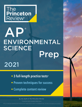 Paperback Princeton Review AP Environmental Science Prep, 2021: 3 Practice Tests + Complete Content Review + Strategies & Techniques Book