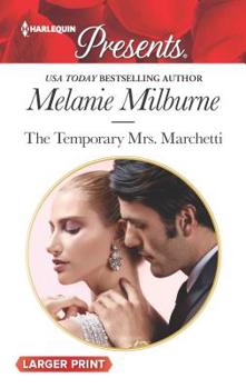 Mass Market Paperback The Temporary Mrs. Marchetti [Large Print] Book