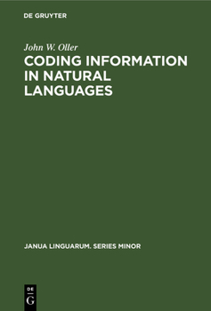 Hardcover Coding Information in Natural Languages Book