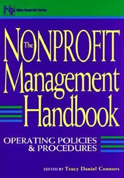 Paperback The Nonprofit Management Handbook: Operating Policies and Procedures Book