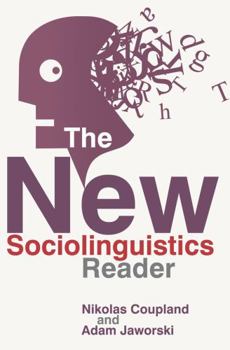 Hardcover The New Sociolinguistics Reader Book