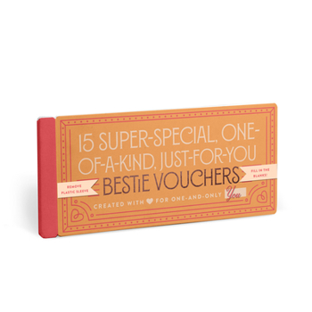 Gift Fill in the Love Bestie Vouchers, Book of 15 Best Friend Coupons Book