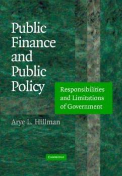 Paperback Public Finance and Public Policy: Responsibilities and Limitations of Government Book