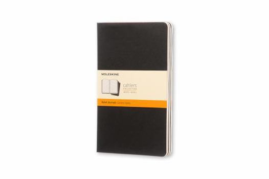 Paperback Moleskine Cahier Journal (Set of 3), Large, Ruled, Black, Soft Cover (5 X 8.25): Set of 3 Ruled Journals Book