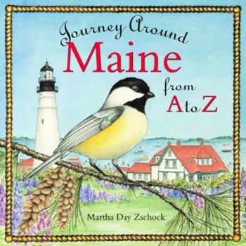 Hardcover Journey Around Maine from A to Z Book