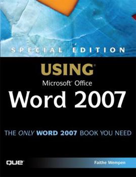Paperback Special Edition Using Microsoft Office Word 2007 Book
