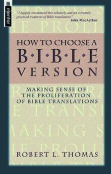 Paperback How to Choose a Bible Version Book