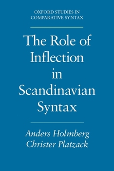 Paperback Role of Inflection Scandinavian Syntax Oscs Book