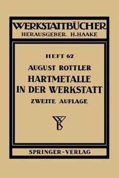 Paperback Hartmetalle in Der Werkstatt [German] Book