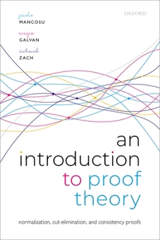 Paperback An Introduction to Proof Theory: Normalization, Cut-Elimination, and Consistency Proofs Book