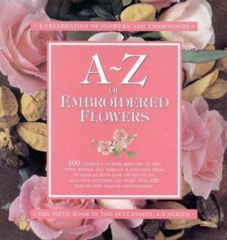 Spiral-bound A-Z of Embroidered Flowers Book