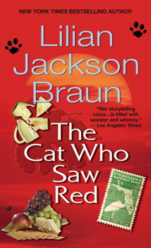 Mass Market Paperback The Cat Who Saw Red [Large Print] Book