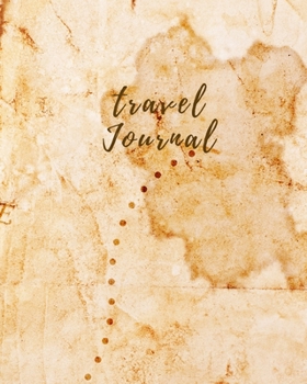 Paperback Travel Journal: Vintage Treasure Map Cover Book