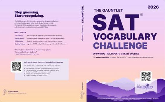 Paperback The Gauntlet SAT Vocabulary Challenge 2026 (The Gauntlet SAT Series) Book