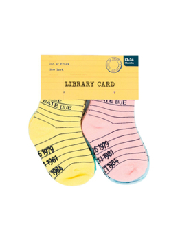 Unknown Binding Library Card Baby/Toddler Socks 4-Pack - 2t-3t Book