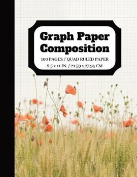 Paperback Graph Paper Composition: Graph paper pages and White Paper Blank Notebook - Squared Graphing Paper - Quad Ruled - 5 squares per inch - 100 page Book