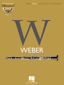 Paperback Weber: Clarinet Concerto No. 1 in F Minor, Op. 73 [With CD (Audio)] Book