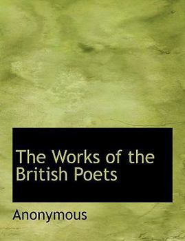 Hardcover The Works of the British Poets Book