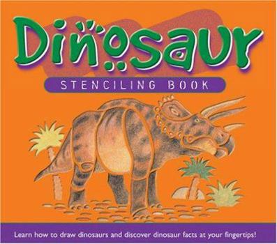 Spiral-bound Large Dinosaur Stencil Book