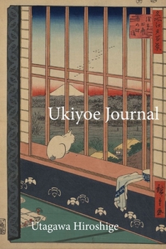 Paperback Utagawa Hiroshige Ukiyoe JOURNAL: A cat watching the festival procession in the rice paddies nearby, with view of Mount Fuji: Timeless Ukiyoe Journal/ Book