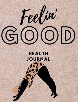 Paperback Health Journal Leopard Print Yoga: 12 week Journal Book