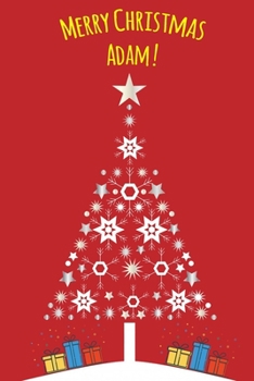 Paperback Exceptional Christmas red journal diary: a Notebook journal for Adam - blank lined 120 pages, 6"x9" Book