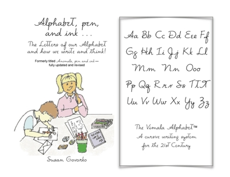 Paperback Alphabet, pen and ink Book
