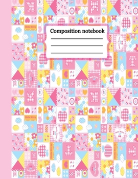 Composition Notebook: hello kitty journal with Wide Ruled Notebook Lined School Journal 100 Pages 8.5x11 Children Kids Girls Teens Women Subject ... hello kitty (Wide Ruled School Composition Books)