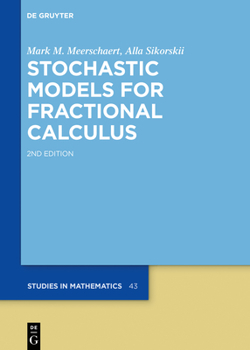 Hardcover Stochastic Models for Fractional Calculus Book