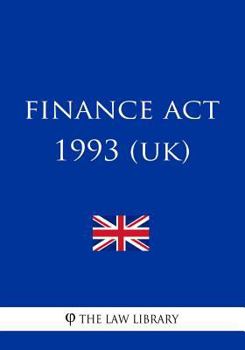 Paperback Finance Act 1993 Book