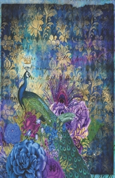 Paperback Dot Grid Journal Notebook: Peacock Enchantment - Bullet Planner Book - Dotted Grid - 5.5 X 8.5" 120 Pg - DIY Weekly Spread - Organizer - Habit Tr Book