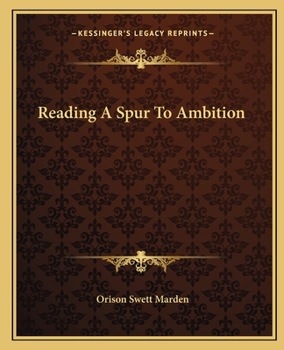 Paperback Reading A Spur To Ambition Book