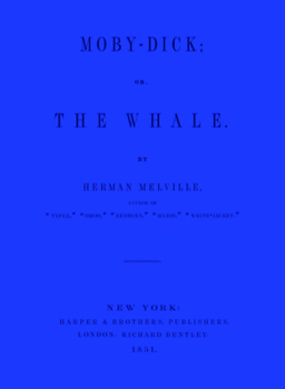Leather Bound Moby Dick: Blue Lined Journal Book