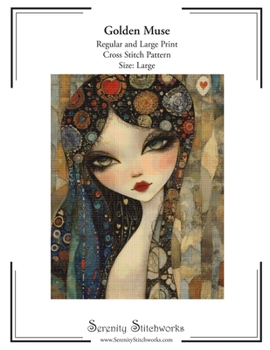 Golden Muse Cross Stitch Pattern – Large Size Edition: Regular and Large Print Cross Stitch Pattern