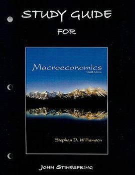 Paperback Study Guide for Macroeconomics Book