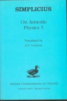 Hardcover Simplicius: On Aristotle Physics 5 Book