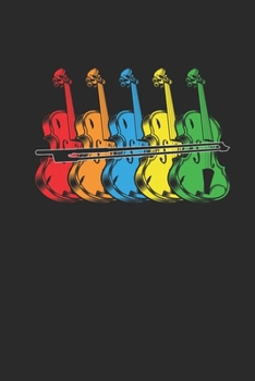 Violins Retro: Violins Notebook, Graph Paper (6" x 9" - 120 pages) ~ Musical Instruments Themed Notebook for Daily Journal, Diary, and Gift