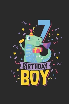 7 Birthday Boy: Graph Paper Notebook (6 x 9 - 120 pages) Birthday Themed Notebook for Daily Journal, Diary, and Gift